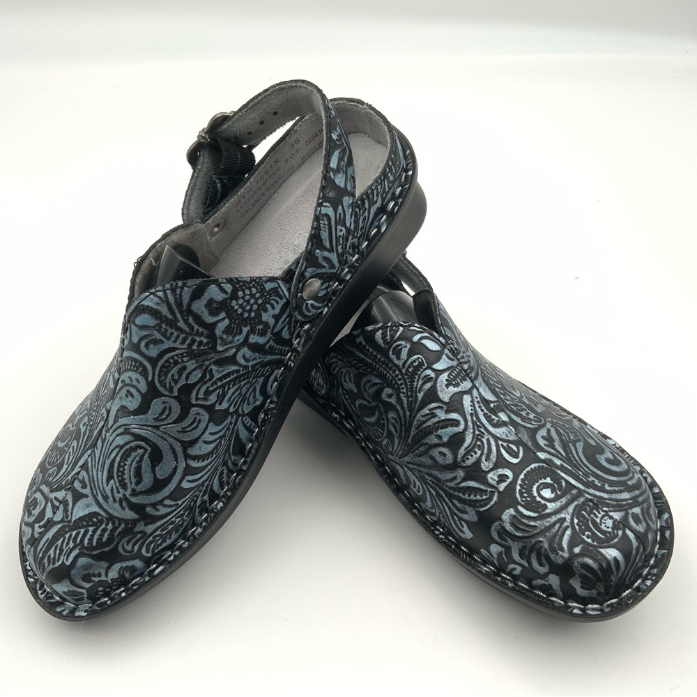 Alegria‎ Leather Adjustable Backstrap Clog-Myrtle. Women’s Size 36.